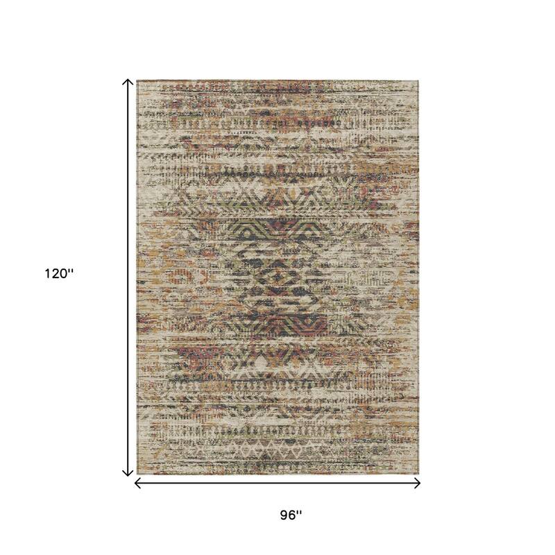 HomeRoots Moroccan Transitional Rectangle Outdoor Rug