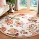 preview thumbnail 3 of 124, SAFAVIEH Handmade Chelsea Nataly French Country Floral Wool Rug 3' Round - Ivory