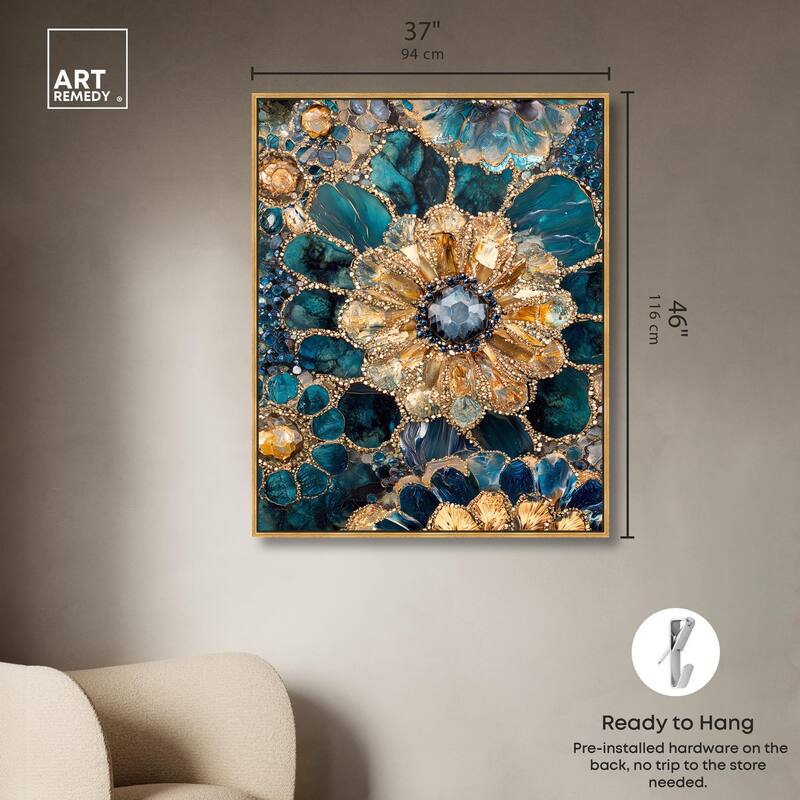 Opulent Geode IV Canvas by Art Remedy