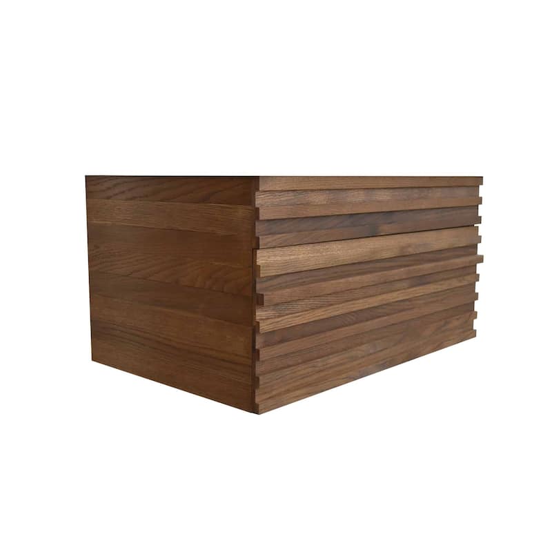 Winemaker Reclaimed Wood Wall Mounted Floating Single Bathroom Vanity (Base Only) - 30"