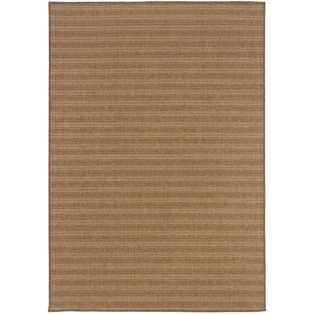 Gonesse Tan Solid Outdoor Casual Area Rug