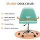 preview thumbnail 13 of 46, Armless Fabric Home Office Desk Chairs, Adjustable Height Swivel Task Vanity Chair, Task Chairs with Swivel Wheels - N/A