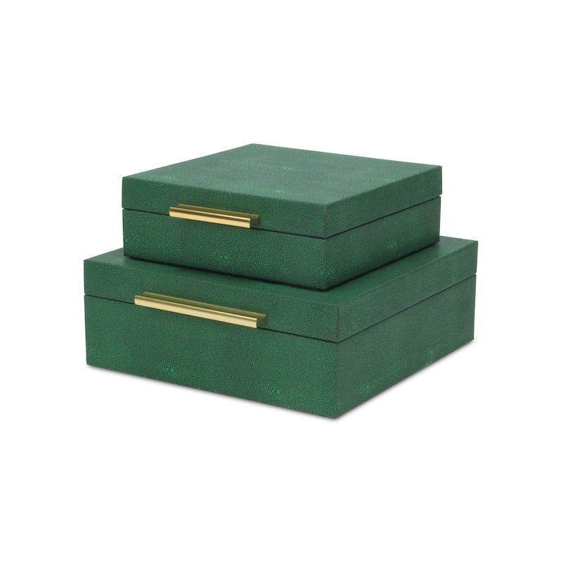 Lusan Black Vinyl Decorative Box Set