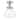 Nyle 1-Light Clear Bubble Glass Flush Mount