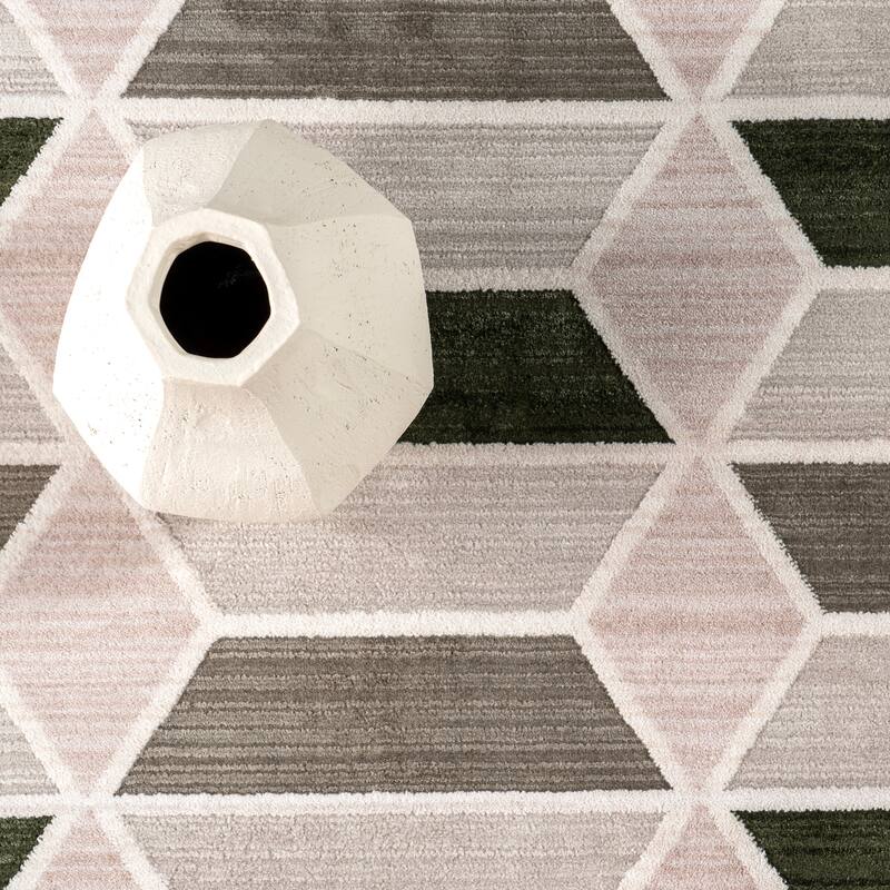 Nuloom Fressia Modern High-Low Geometric Area Rug