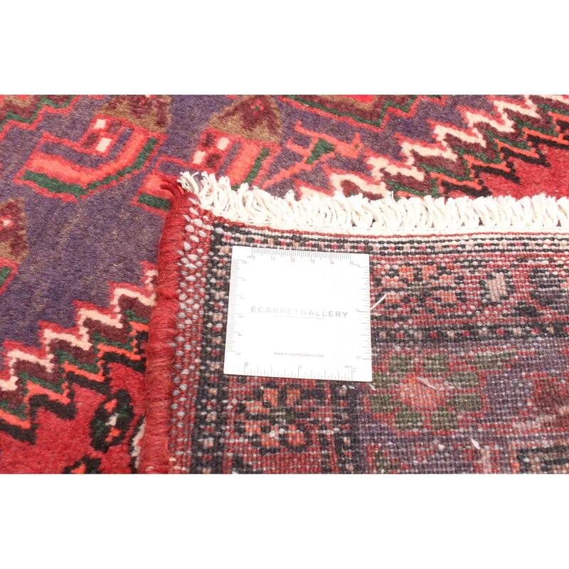 ECARPETGALLERY Hand-knotted Andelz Red Wool Rug - 4'2 x 6'5