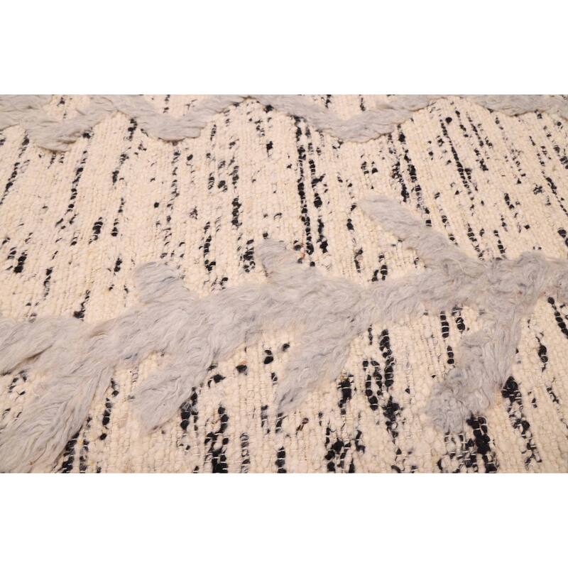 ECARPETGALLERY Hand-knotted Looma Cream Wool Rug - 8'3 x 9'11