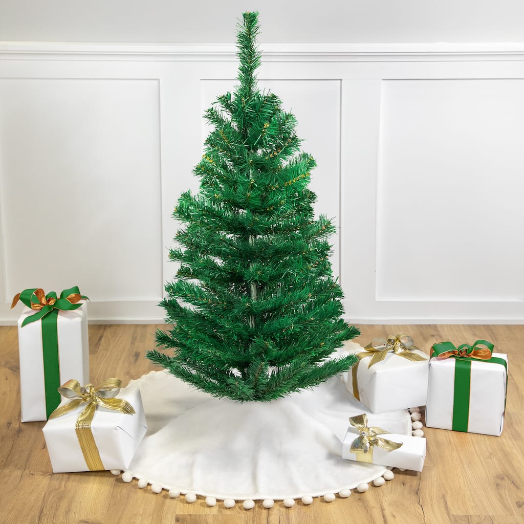 Medium Mixed Classic Pine Artificial Christmas Tree - 3' - Unlit - 3 Foot