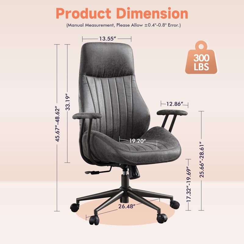 XIZZI Ergonomic Office Chair High Back Desk Chair with Wheels