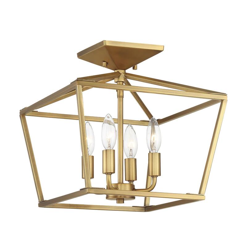 Savoy House Townsend 4 Light 13" Wide Semi-Flush Ceiling Fixture