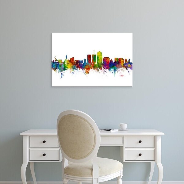 Easy Art Prints Michael Tompsett's 'Tucson Arizona Skyline' Premium Canvas Art