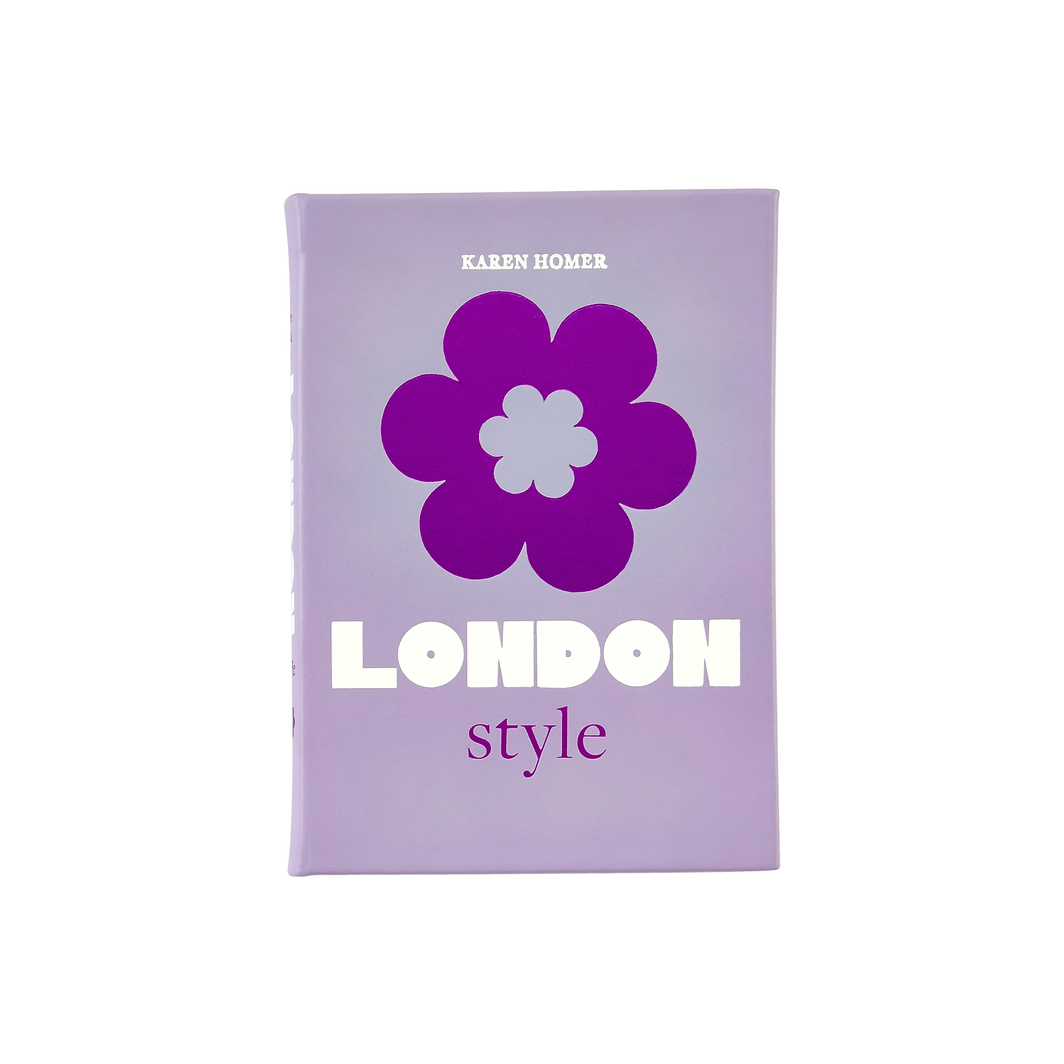 Graphic Image Little Bookof London Coffee Table Book, Leather, Lilac