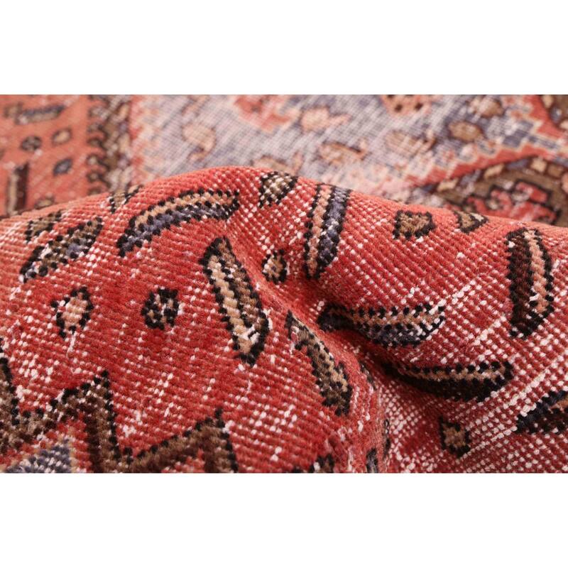 ECARPETGALLERY Hand-knotted Antalya Vintage Copper Wool Rug - 4'7 x 9'0