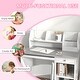 preview thumbnail 3 of 5, Kids Study Desk and Chair Set with Storage Drawer, Compact Design for Schoolwork and Art