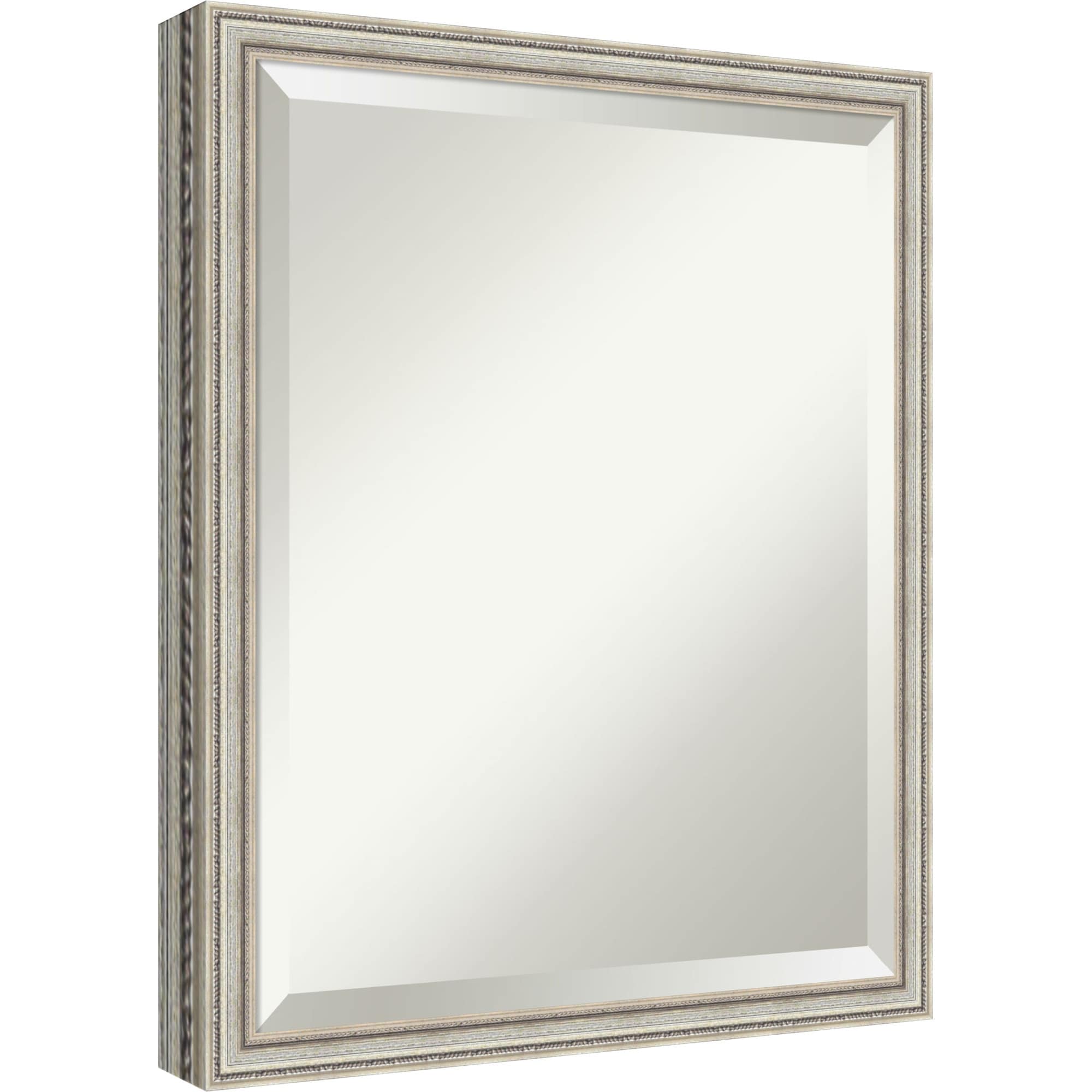 Cordelia Beveled Wood Framed Bathroom Vanity Wall Mirror