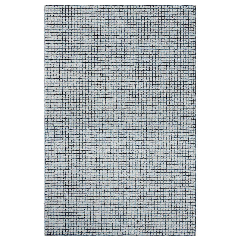 Noah Contemporary Checkered Wool Indoor Area Rug by Sevita