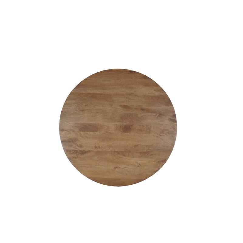 Ava 54" Round Solid Wood Dining Table