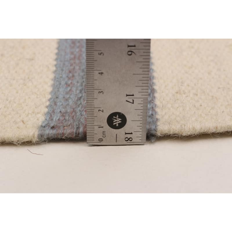 Ankara Cream, Grey Kilim 5'2" x 7'0" - 5'2 x 7'0