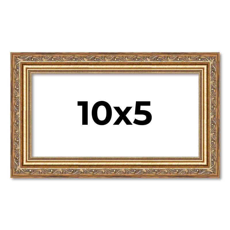 10x5 Frame Red Solid Wood Picture Frame Width 1.75 Inches | Interior Frame Depth 1 13/16 Inches