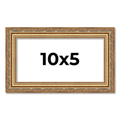 10x5 Frame Red Solid Wood Picture Frame Width 1.75 Inches | Interior Frame Depth 1 13/16 Inches