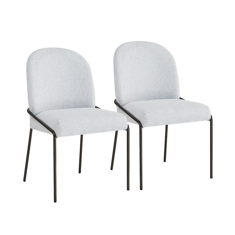 Christopher Knight Home - Marden Modern Upholstered Dining Chair Set with Curved High Back - Set of 2