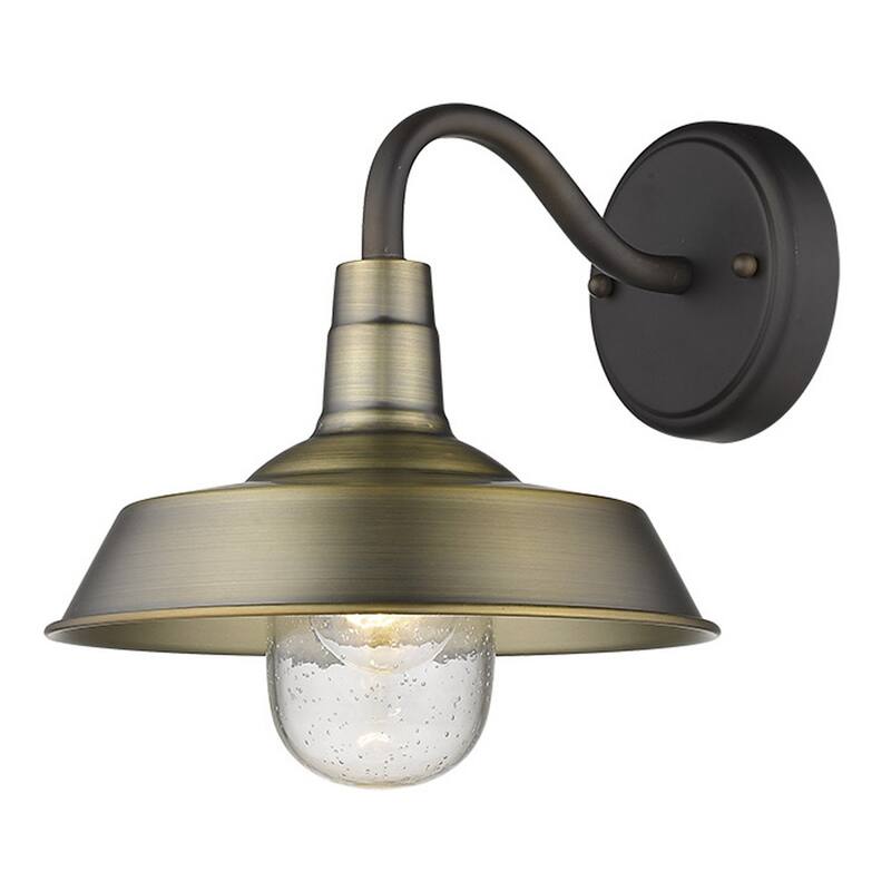 Decorative Shallow Plate Shape Wall Light for Small Spaces and Rooms - 12” x 10.25” x 10.50”