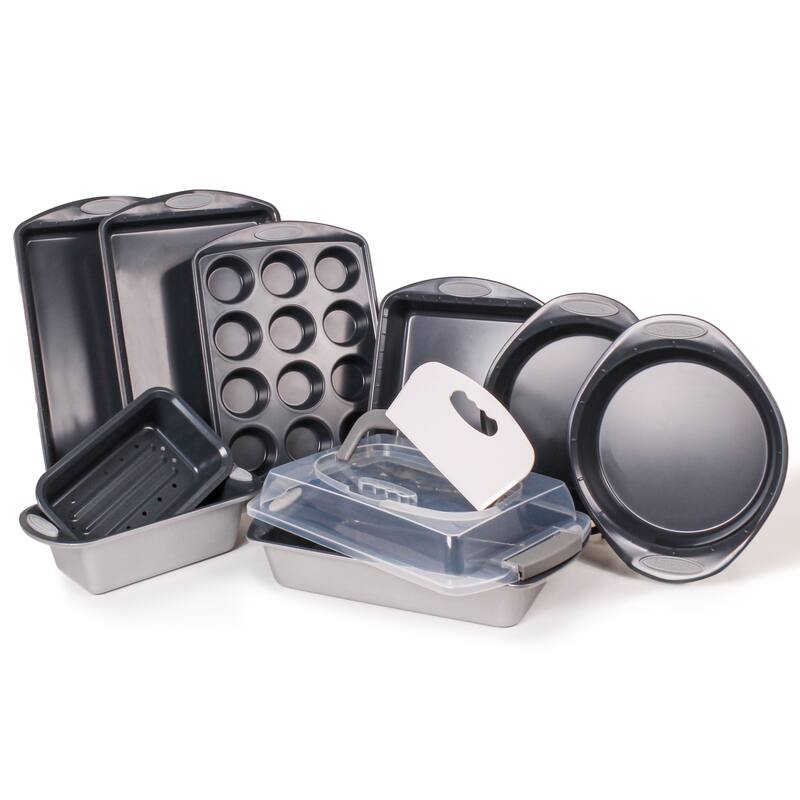 BergHOFF 11Pc Perfect Slice Bakeware Set, Silver - Silver - 10 Piece