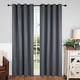 preview thumbnail 20 of 68, Superior Shimmer Washable Room Darkening Curtains, Set of 2 Panels 52" x 108" - Grey