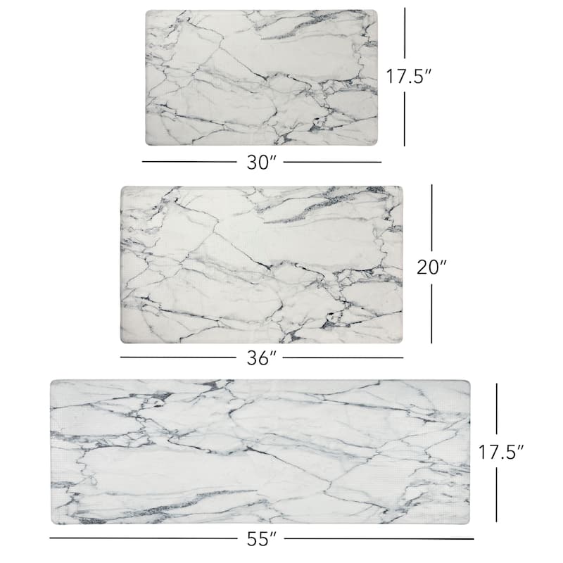 SoHome Cozy Living Modern Marble Anti-Fatigue Kitchen Mat