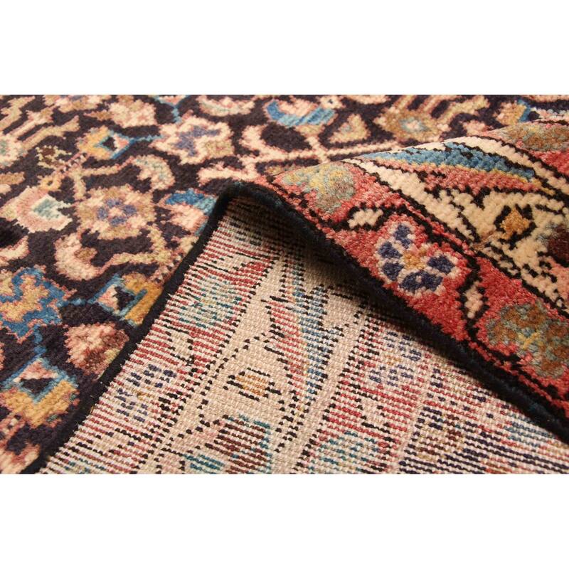 ECARPETGALLERY Hand-knotted Andelz Dark Navy Wool Rug - 3'3 x 8'11