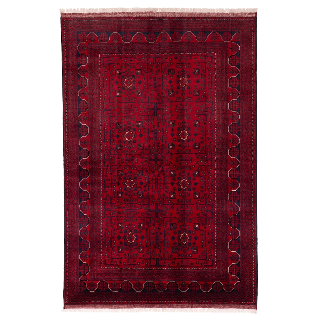 ECARPETGALLERY Hand-knotted Finest Khal Mohammadi Red Wool Rug - 5'7 x 8'4