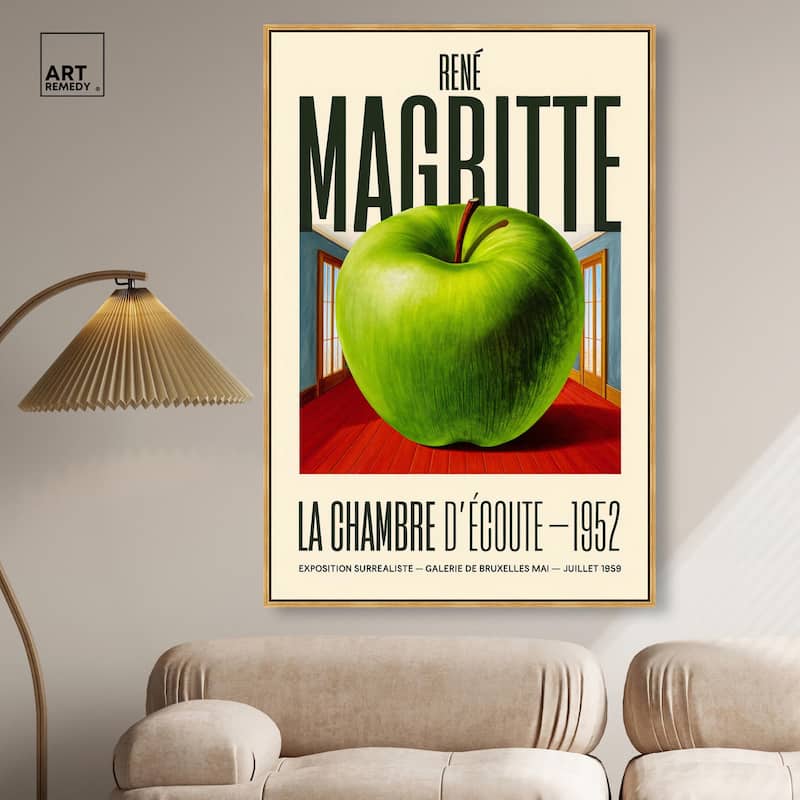 Magritte's Apple Room Canvas by Art Remedy