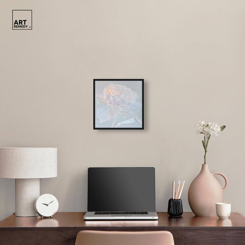 Embossed Flower II Canvas by Art Remedy