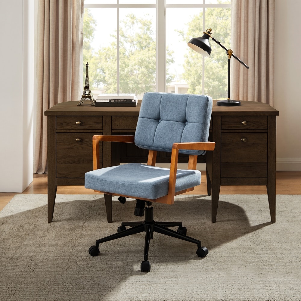 Art Leon Swivel Accent Home Office Chair with Adjustable Height