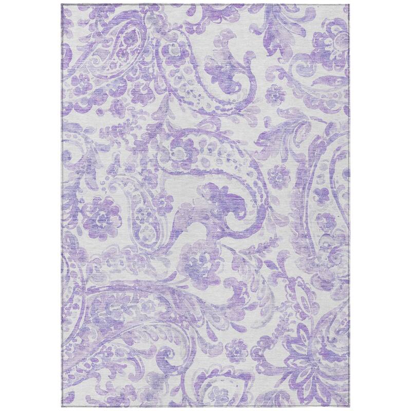 HomeRoots Paisley Transitional Rectangle Outdoor Rug