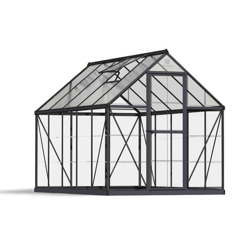 Hybrid 6 ft. Gray/Clear DIY Greenhouse Kit