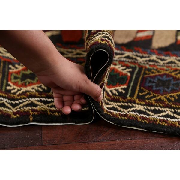 Shop Tribal Sumak Kilim Persian Wool Area Rug Flat Weave Foyer Carpet 3 7 X 5 8 On Sale Overstock 31633872