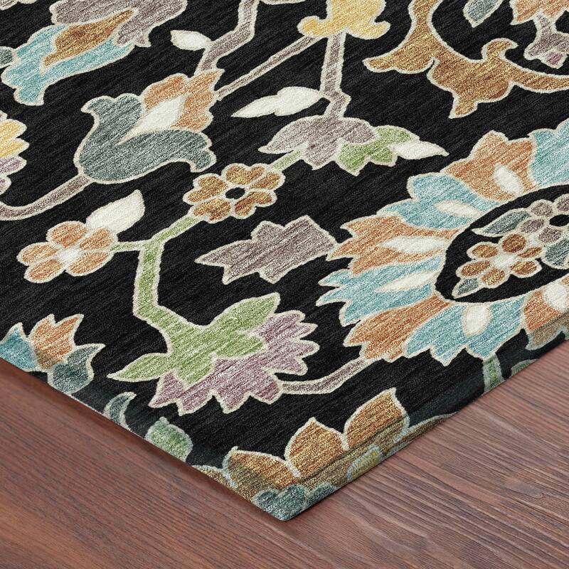 Machine Washable Indoor/ Outdoor Traditional Blanca Chantille Rug