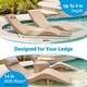 preview thumbnail 38 of 48, Aqua Outdoors In-Pool Chaise Lounge Chairs for 0-9 In. of Water - All Weather Resistant, No Plugs/Tools Needed - (Set of 2)