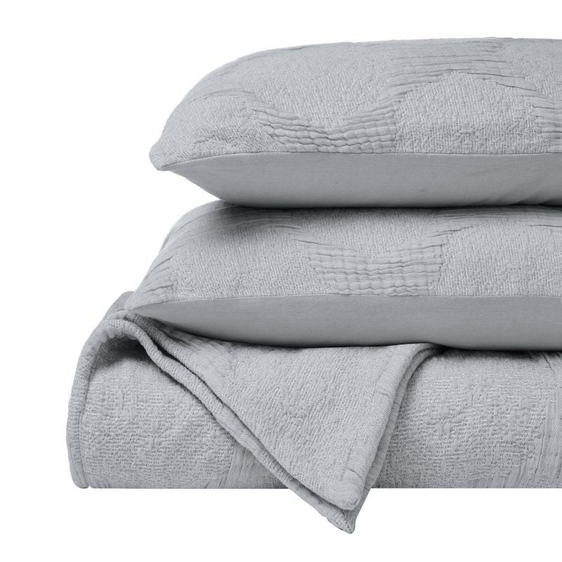 Superior Tanta Cotton Medium Weight Modern Circles Woven Coverlet