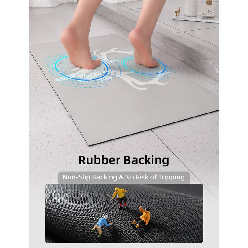 Bath Mat Rug-Thin Quick Dry