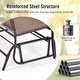 preview thumbnail 4 of 23, Outdoor Backyard and Lawn Iron Patio Rocking Chair