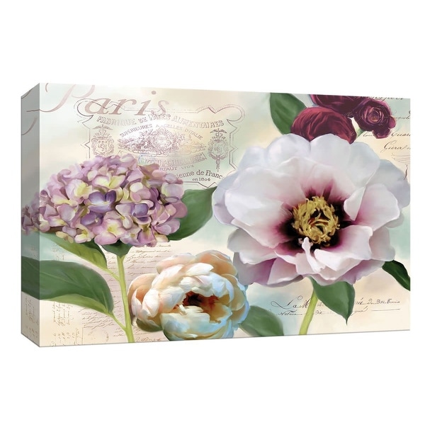 PTM Images 9-148000 PTM Canvas Collection 8" x 10" - "Soft Petals I" Giclee Flowers Art Print on Canvas