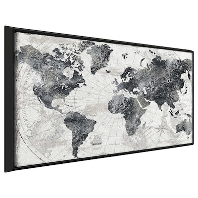 "Modern Atlas" Print on Floating Canvas