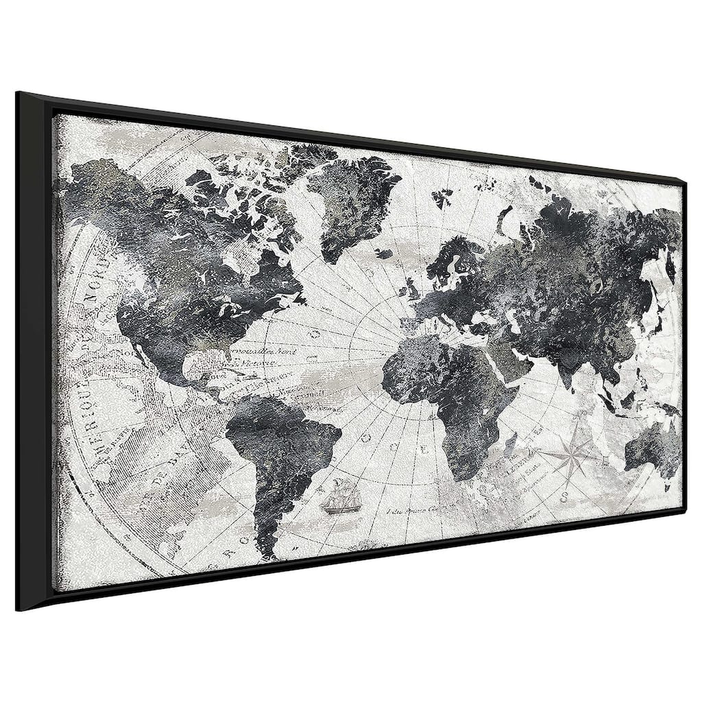 "Modern Atlas" Print on Floating Canvas