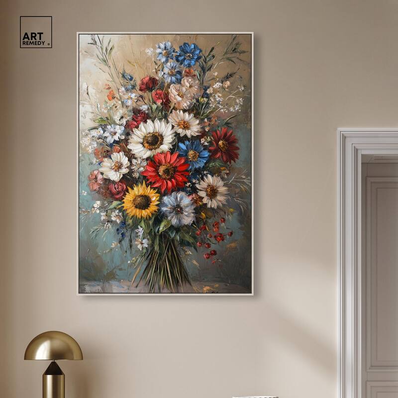 Symphony of Flowers I Canvas by Art Remedy