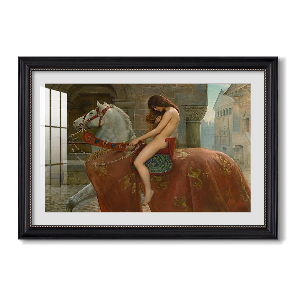 Lady Godiva 1898-John Collier-Custom Framed Print