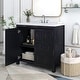preview thumbnail 97 of 161, GDFStudio - Elysia Wood Bathroom Vanity with Ceramic Sink & Storage Cabinet Organizer