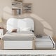 preview thumbnail 18 of 30, Full Upholstered Platform Bed with Practical Trundle for Additional Sleeping Space