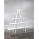 preview thumbnail 4 of 3, White 4 Tier A-Frame Wooden Ladder Bookcase